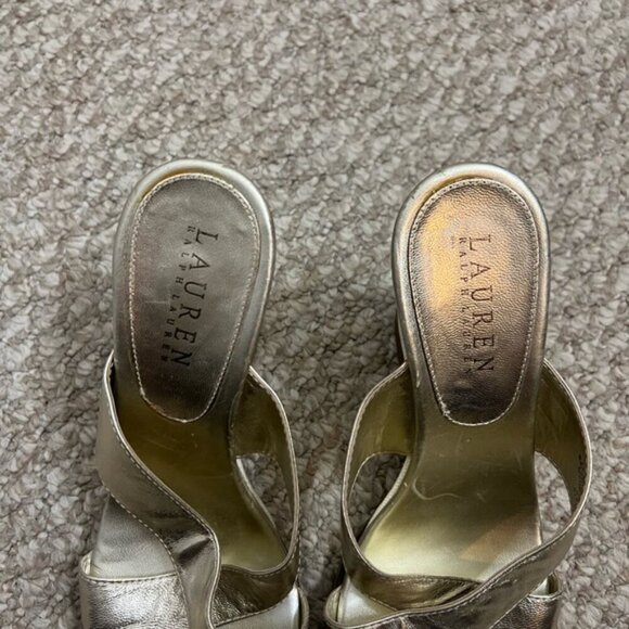 Lauren Ralph Lauren Silver Sandals - Picture 3 of 9
